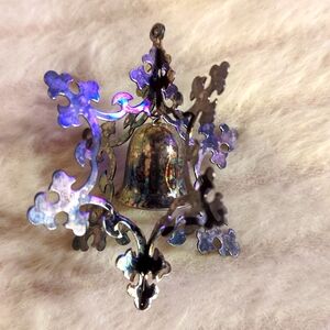 Reed & Barton 3rd Edition Silver Plated Snowflake Bell